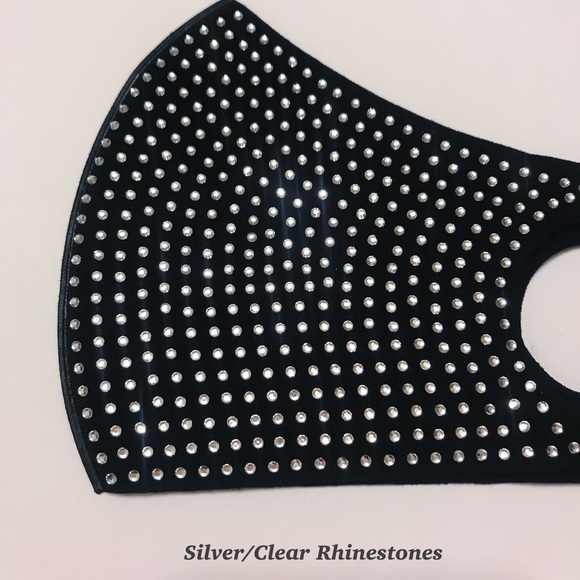 SOLD OUT🆕🔥 RHINESTONE FACE MASK - Picture 3 of 11
